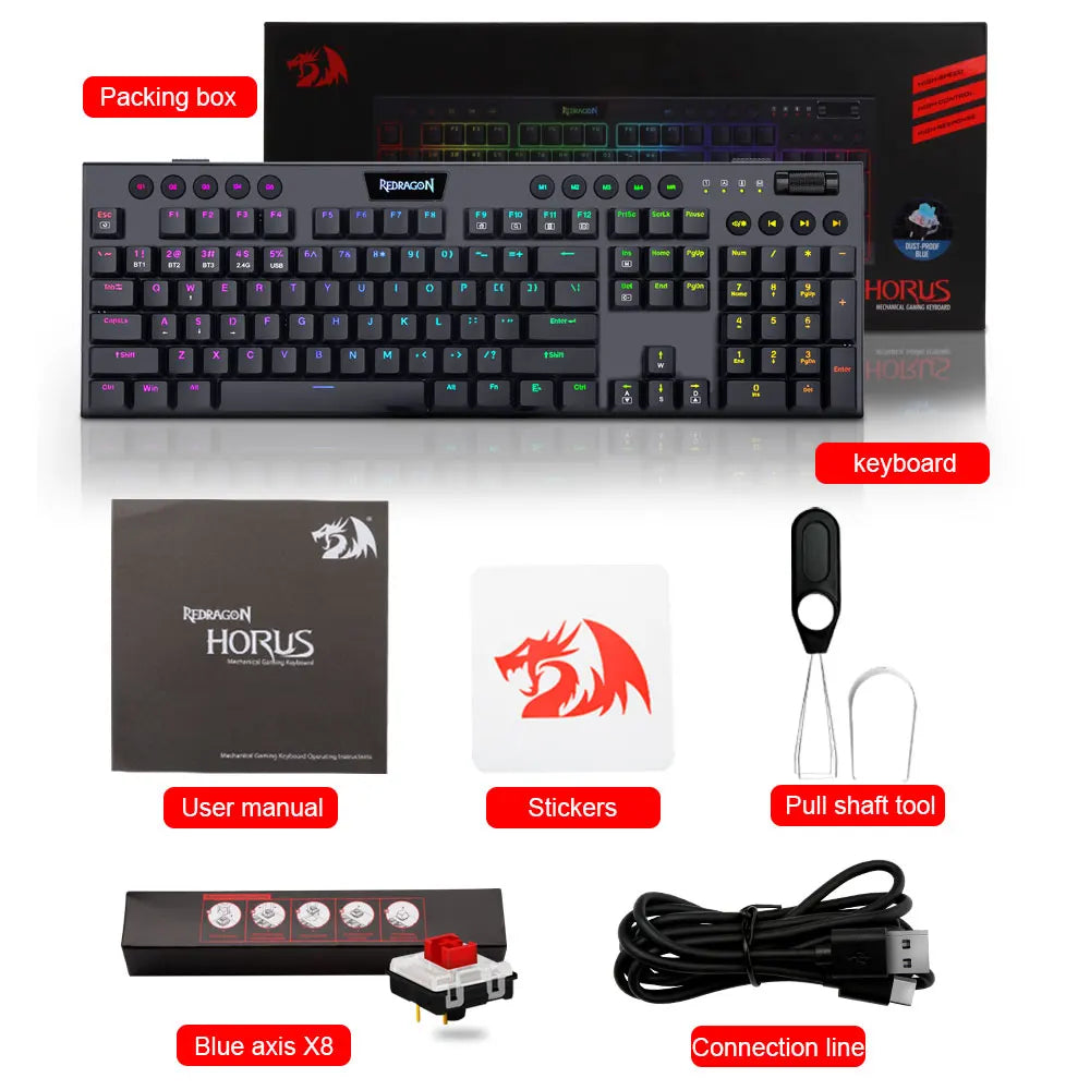K618 RGB Bluetooth 5.0 Mechanical Keyboard